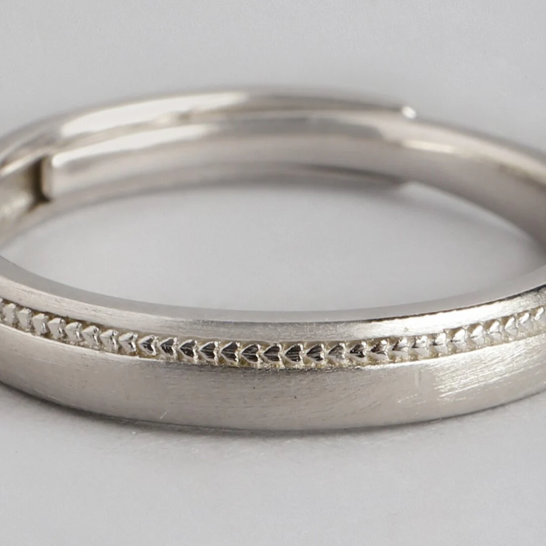 Regal Flex 925 Sterling Silver Rhodium-Plated Adjustable Ring for Him (Adjustable) - Image 8
