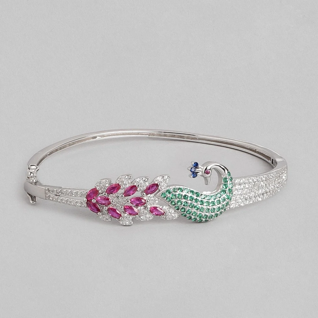 Regal Radiance Peacock CZ 925 Sterling Silver Bracelet Gift Hamper for Sister - Image 7