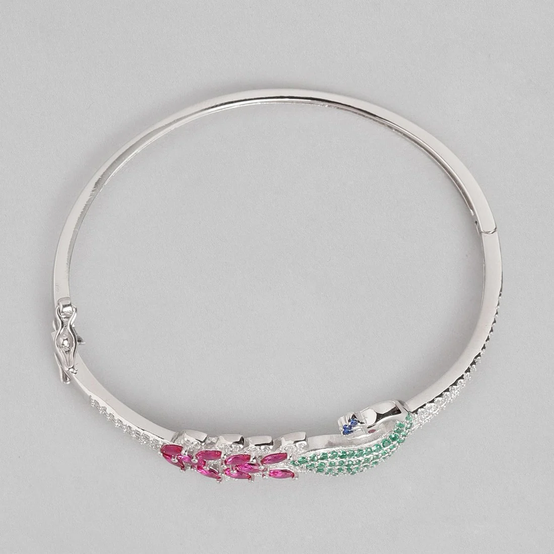 Regal Radiance Peacock CZ 925 Sterling Silver Bracelet Gift Hamper for Sister - Image 8