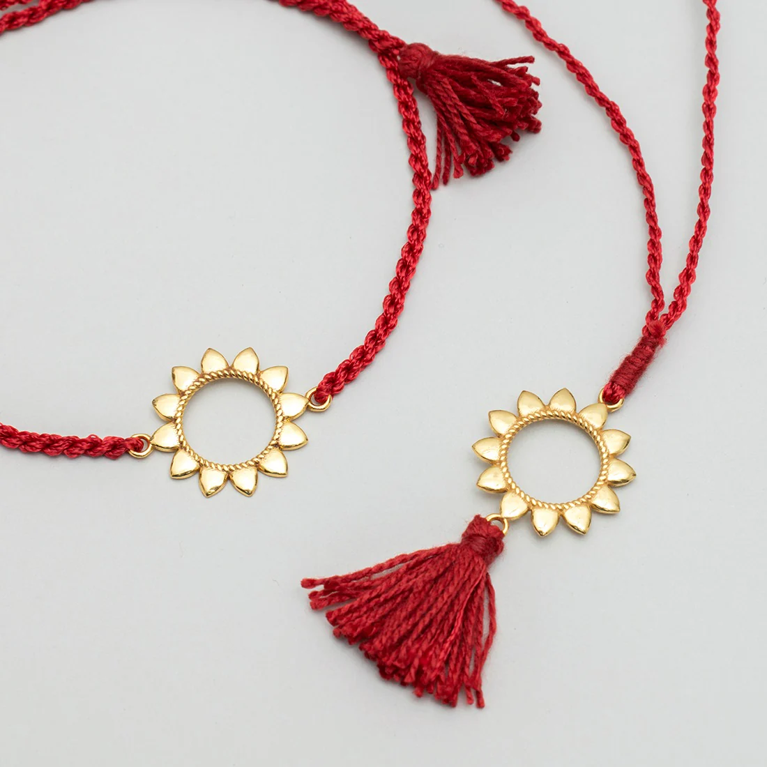 Endearing Union: The Bhai-Bhabhi 925 Sterling Silver Rakhi Duo - Image 5