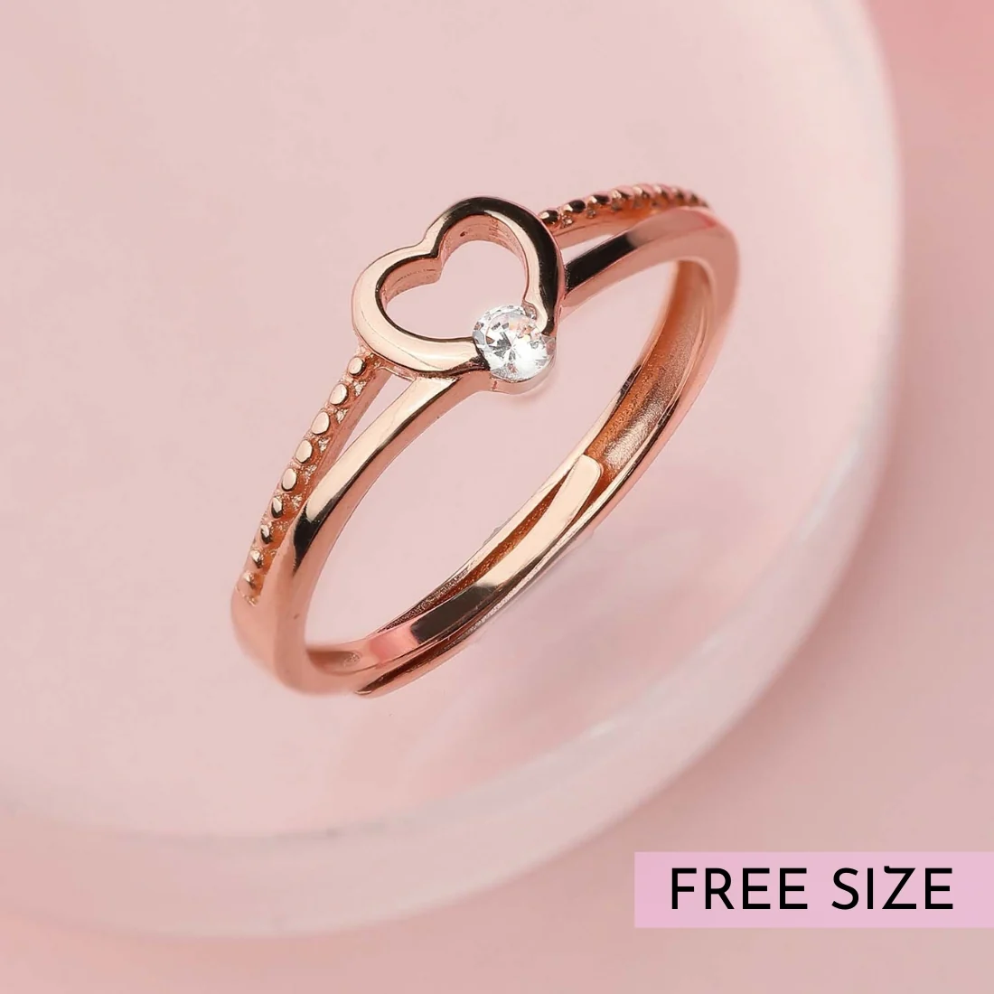 Eternal Devotion Beloved 925 Silver Ring in Rose Gold Gift Hamper (Adjustable) - Image 2