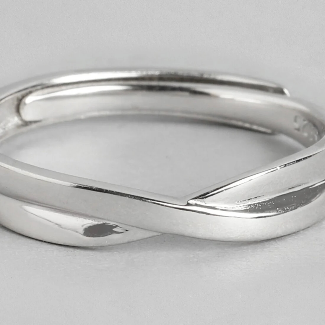 Destined Crossings Rhodium-Plated 925 Sterling Silver Ring for Him Gift Hamper (Adjustable) - Image 11