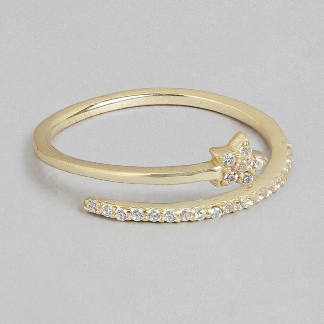 Star Spiral 925 Sterling Silver Ring for Her (Adjustable) - Image 5