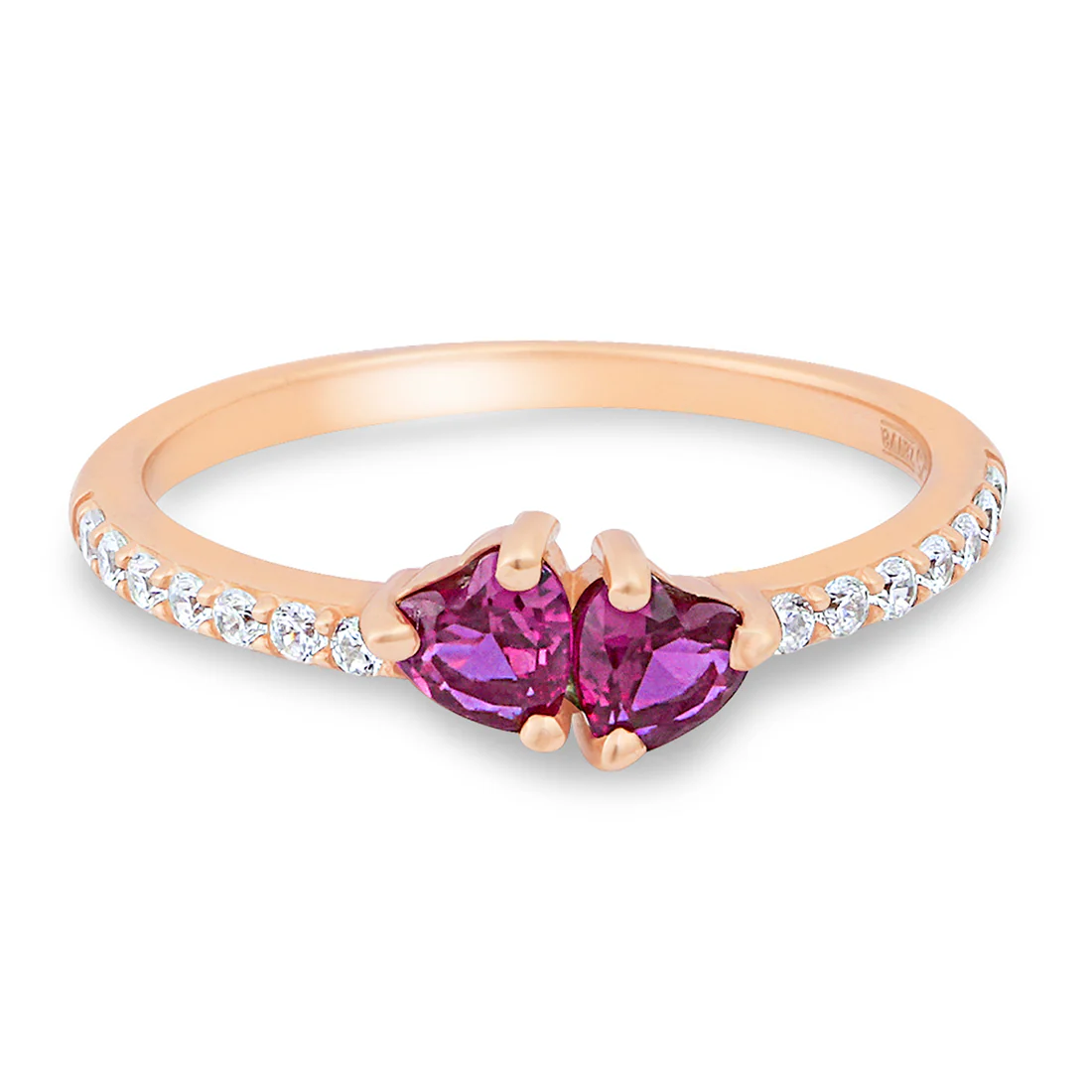 Heartstrings Alliance Rose Gold Plated 925 Sterling Silver Ring - Image 4
