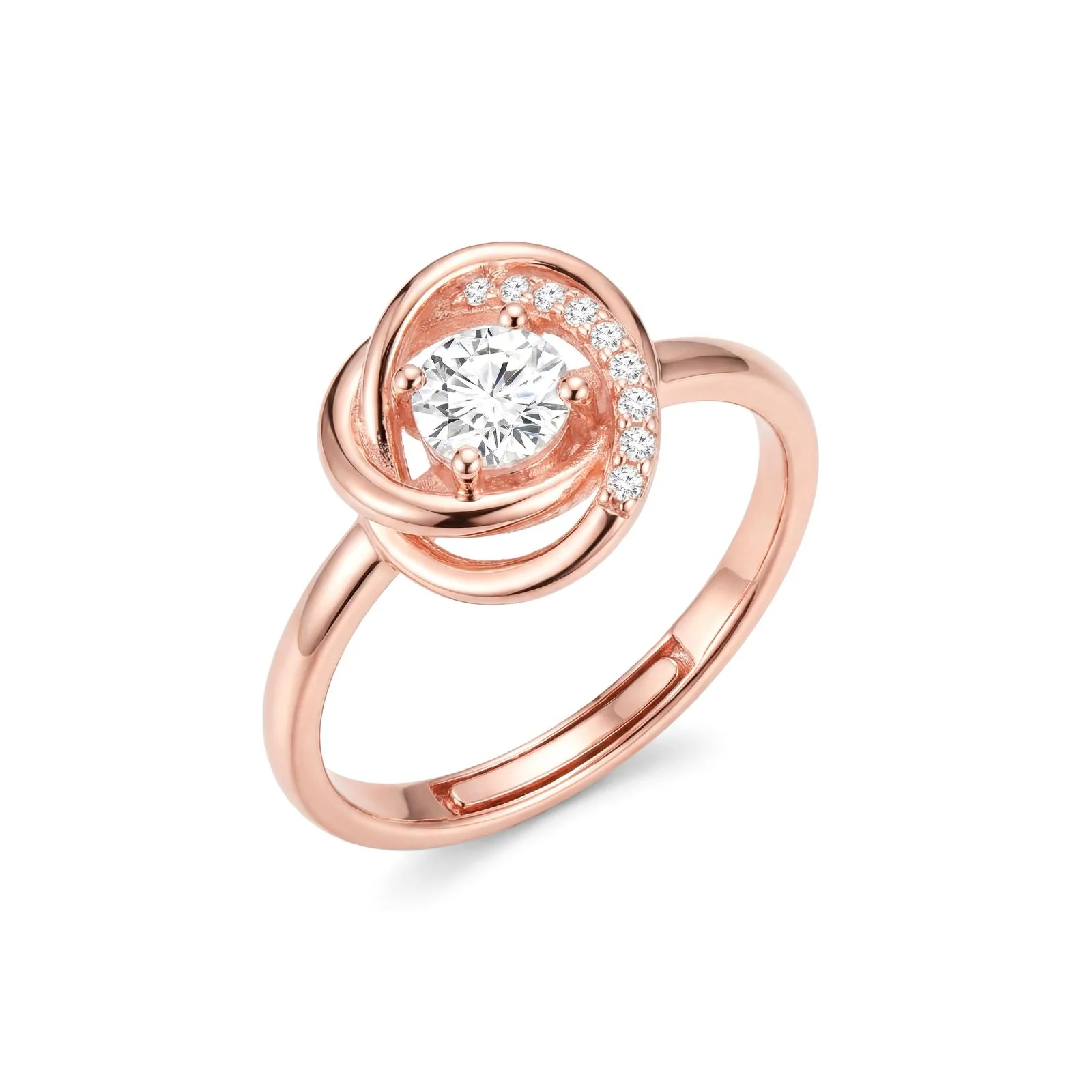Eternal Orbit Rose Gold Adjustable Ring - Image 5