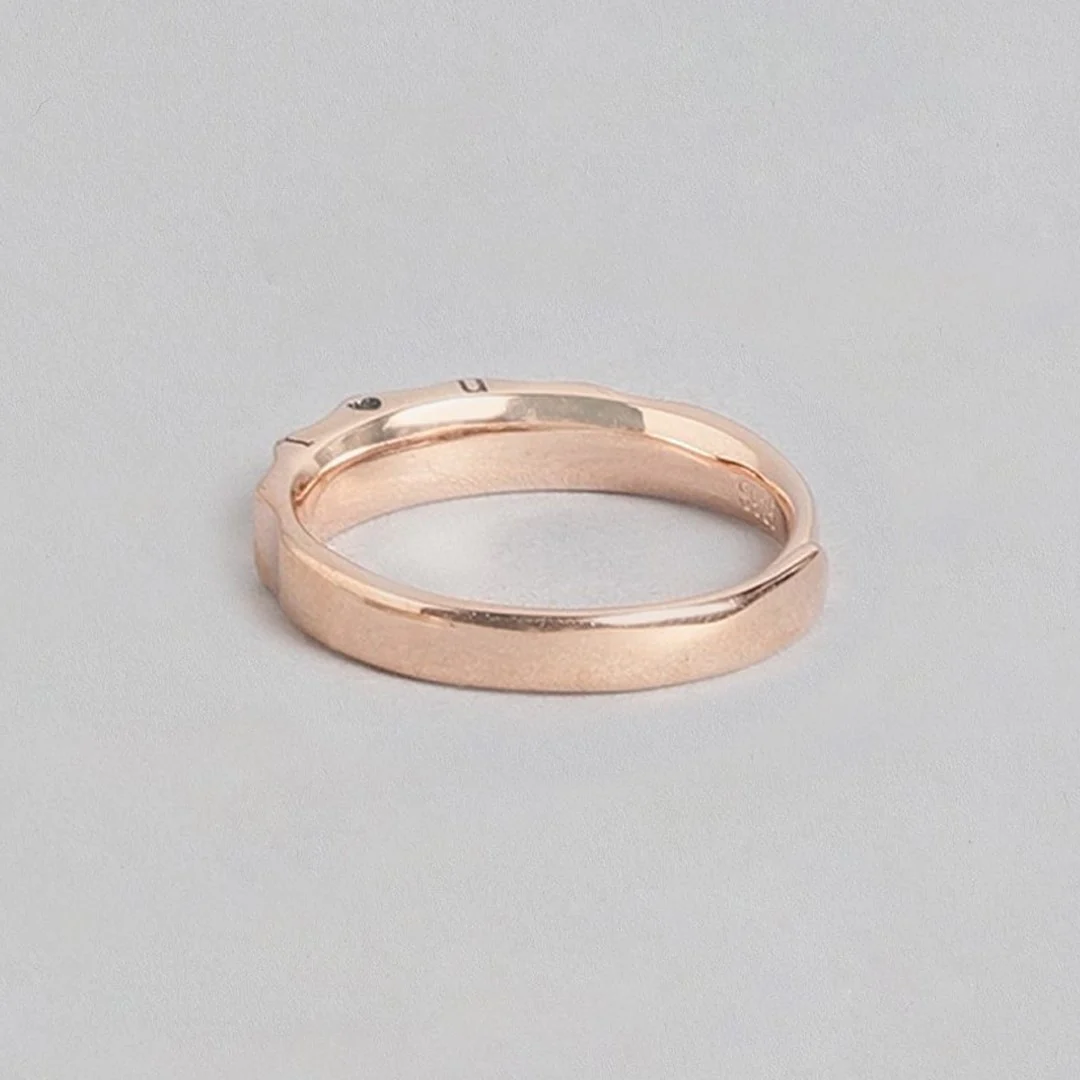 Romantic Love Rose Gold Plated 925 Sterling Silver Ring (Adjustable) - Image 10