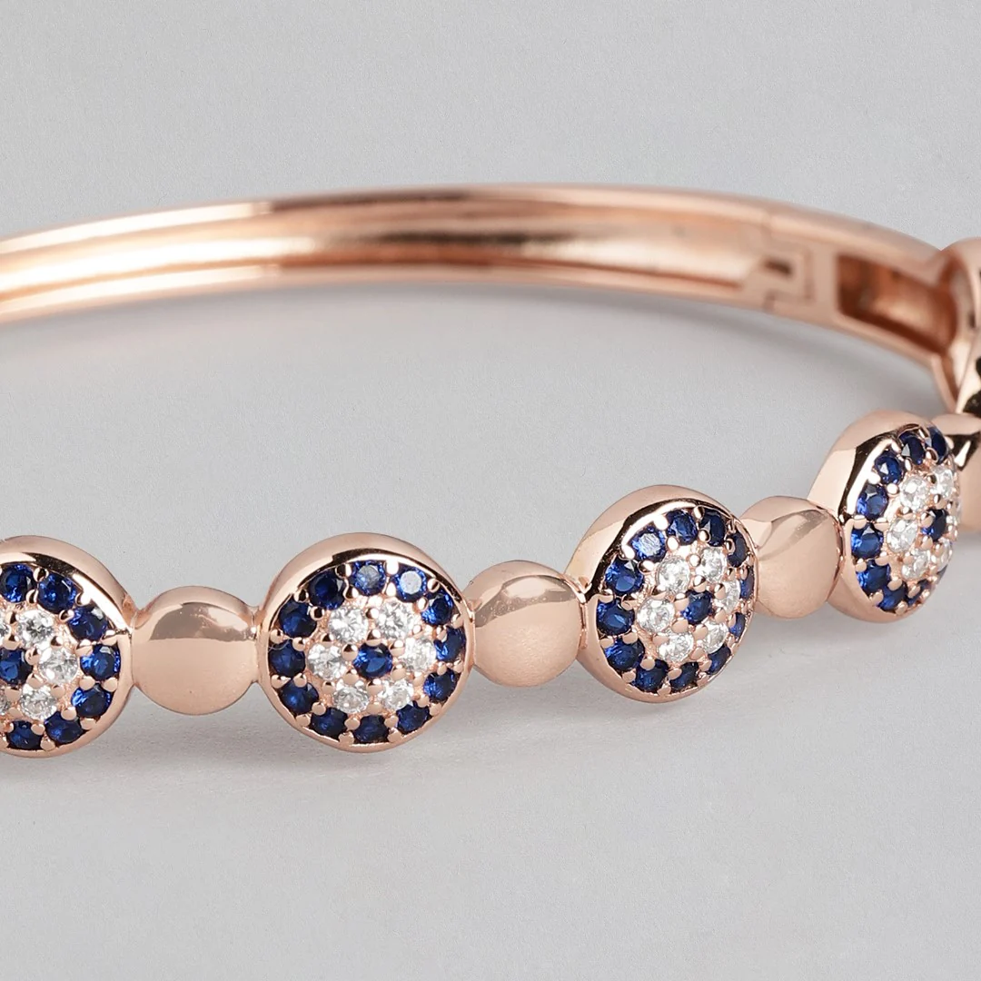 Rose Gold Eternity 925 Sterling Silver Rose gold Plated Bracelet - Image 5