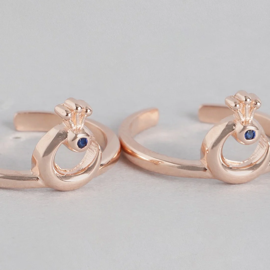 Rose Gold Plated 925 Sterliing Silver Toe Rings - Image 5