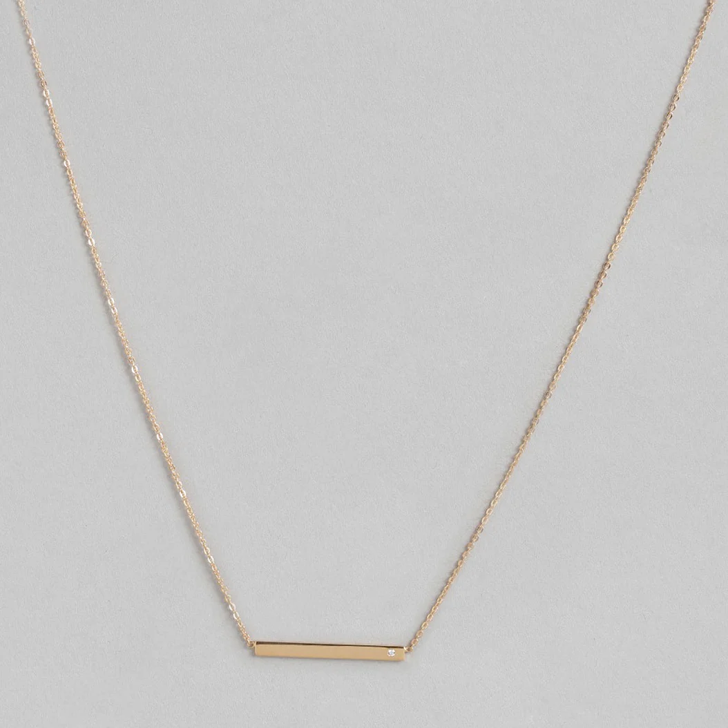 Rose Gold Plated 925 Sterling Silver Necklace - Image 3
