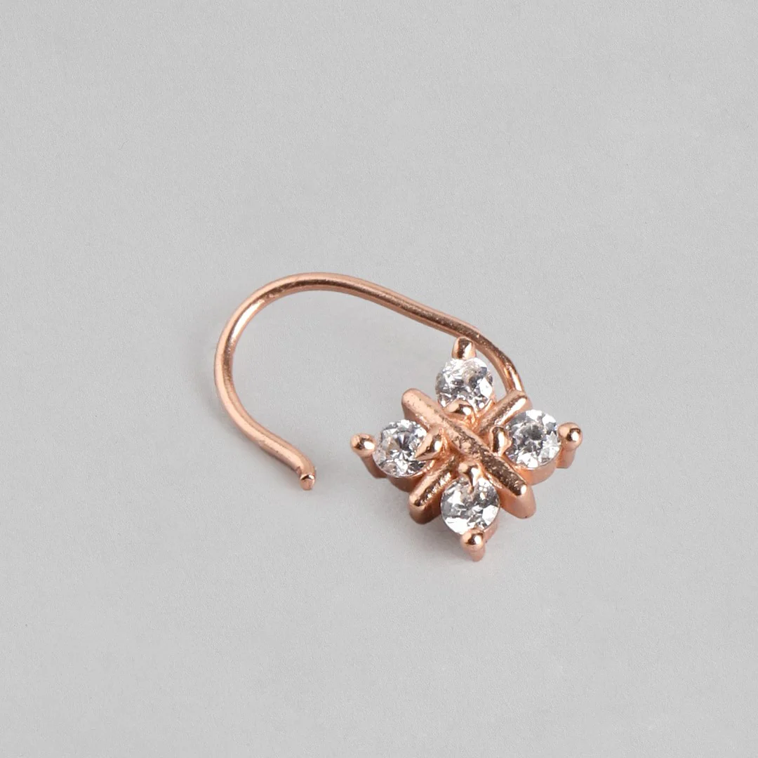 Rosy Nebula 925 Sterling Silver Star Nosepin - Image 5