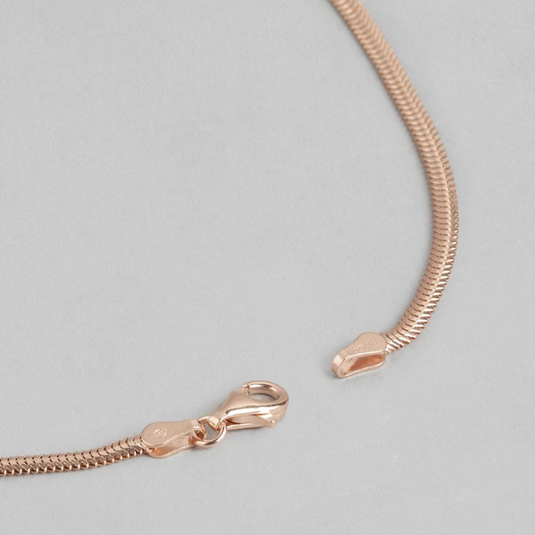 Rosy Radiance Rose Gold-Plated 925 Sterling Silver Anklet - Image 6