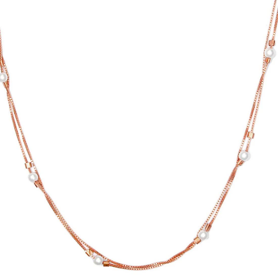 Pretty and Petite Rose Gold 925 Silver Necklace - Image 5