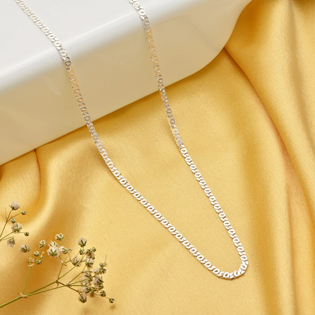 Royal Links 925 Sterling Silver Link Chain with Lobster Claw for Men
