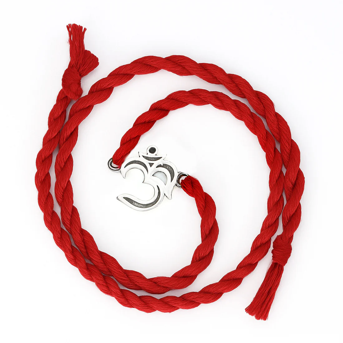 Sacred Om Rhodium-Plated 925 Sterling Silver Rakhi - Image 7