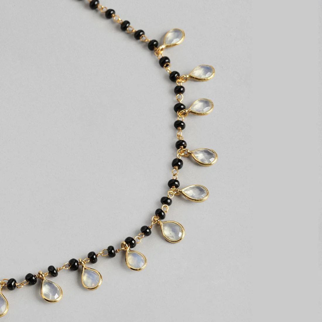 Sacred Union Gold-Plated 925 Sterling Silver Drop Mangalsutra - Image 5