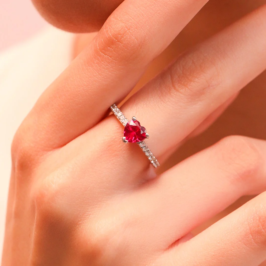 Sculpted Devotion Rhodium-Plated 925 Sterling Silver Women's Ring (Adjustable) - Image 2