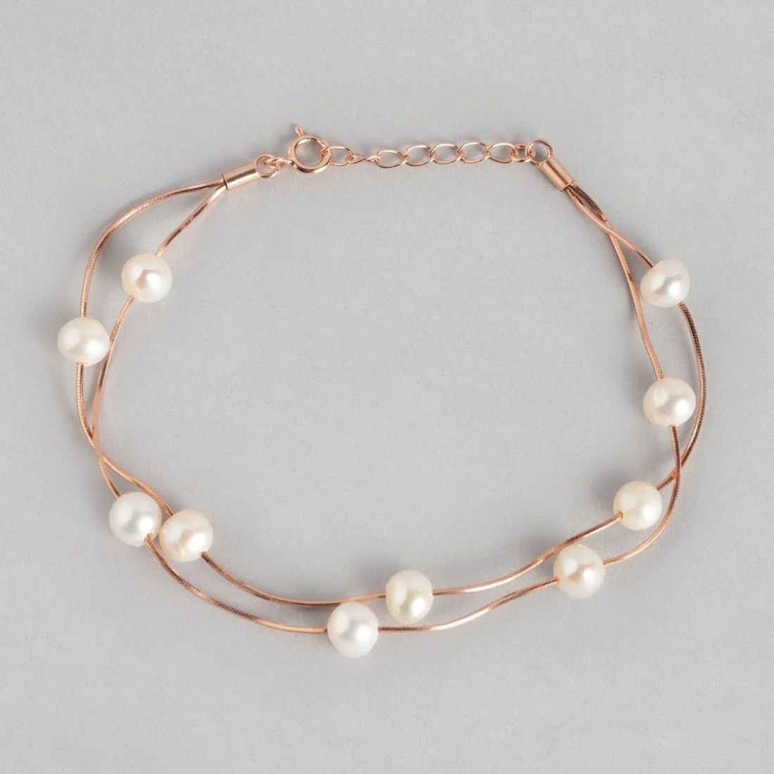 Seaside Elegance - Rose Gold Fresh Off the Sea 925 Silver Bracelet - Image 4