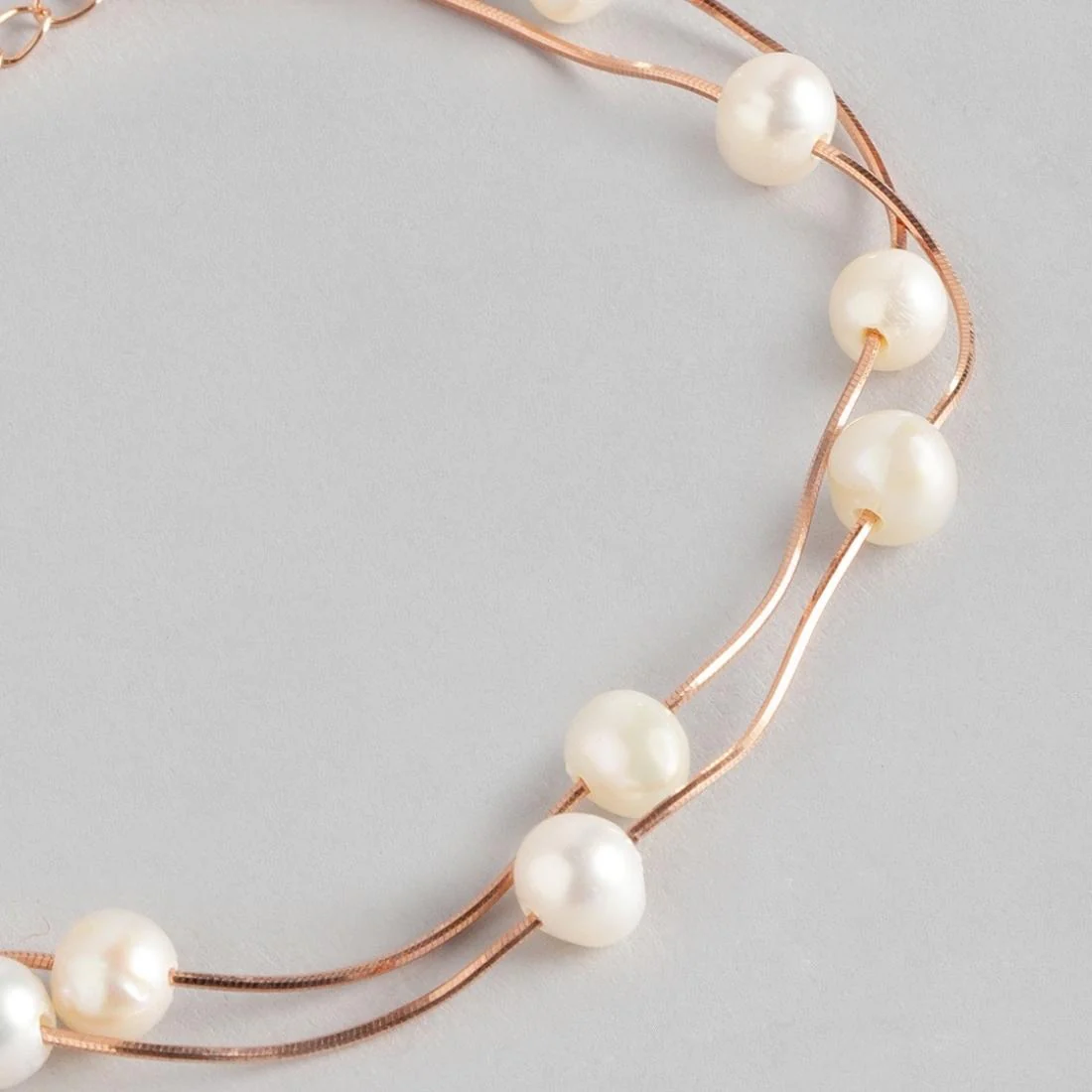 Seaside Elegance - Rose Gold Fresh Off the Sea 925 Silver Bracelet - Image 5
