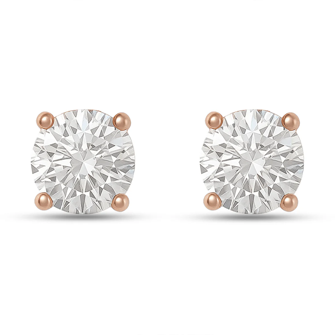 Sensational Solitaire Rose Gold Plated 925 Silver Jewellery Set - Image 9