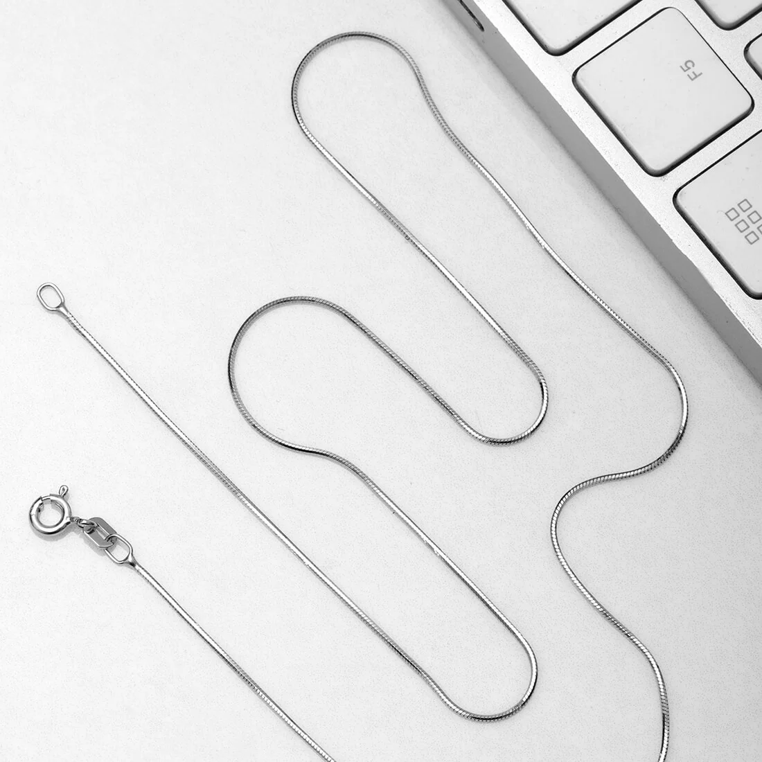 Serpentine 925 Silver Plating Snake Chain