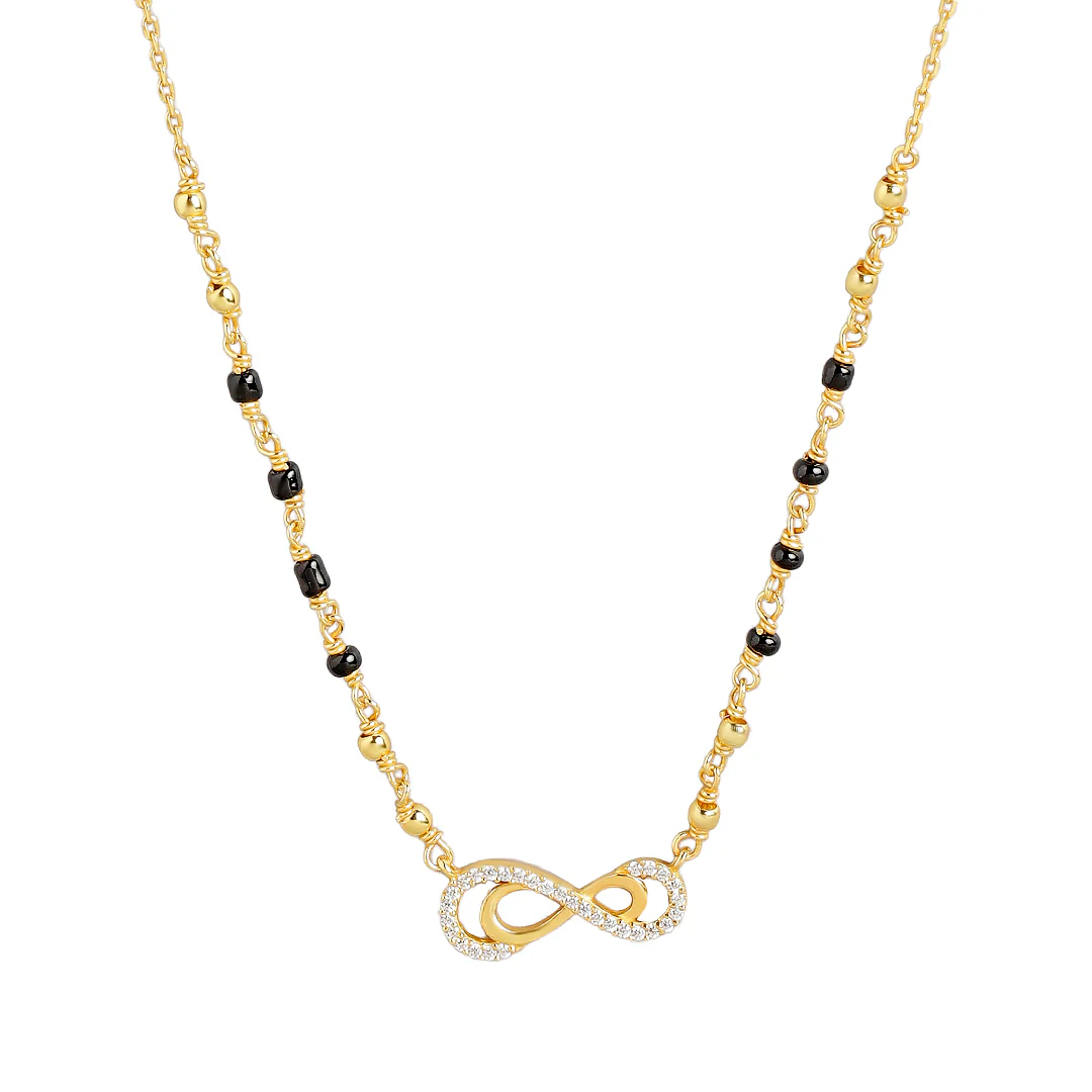 Shimmering Charisma Gold Plated 925 Sterling Silver Mangalsutra - Image 4