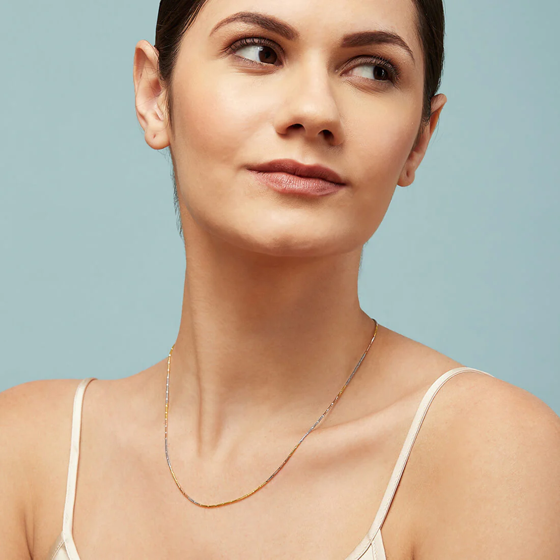 Breathtaking Triple Tone 925 Silver Chain - Image 4