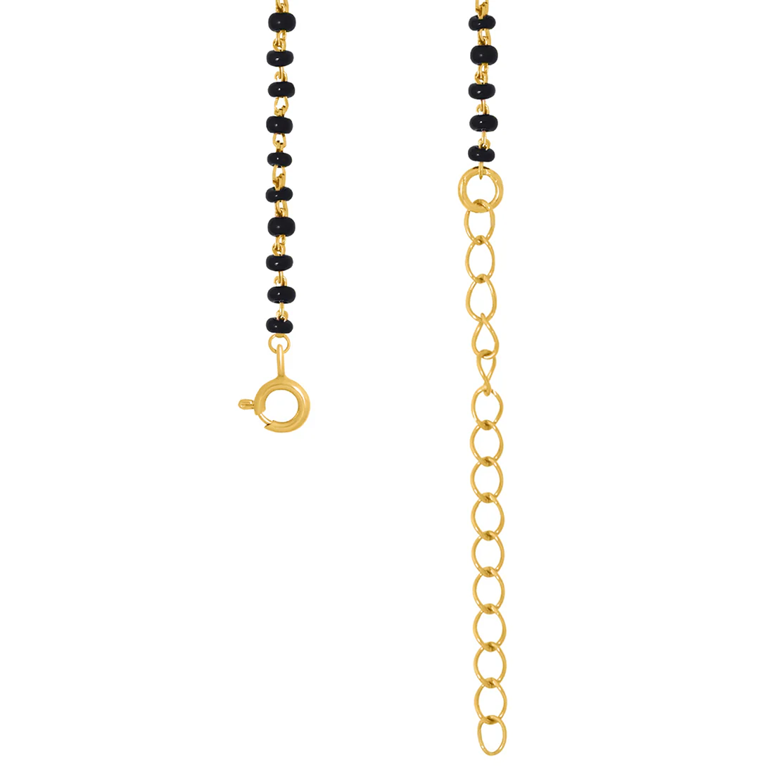 Solitaire Halo Gold Plated 925 Sterling Silver Mangalsutra - Image 5
