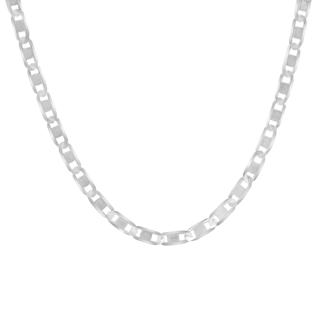 Sophisticated 925 Sterling Silver Men's Chain with Rhodium Plating - Image 5