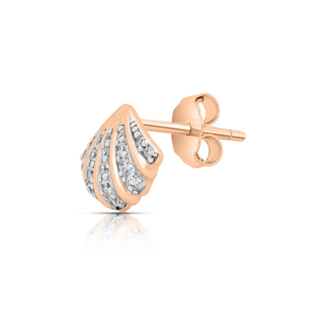 Sparkling Rose Gold Plated 925 Sterling Silver Earrings - Image 7