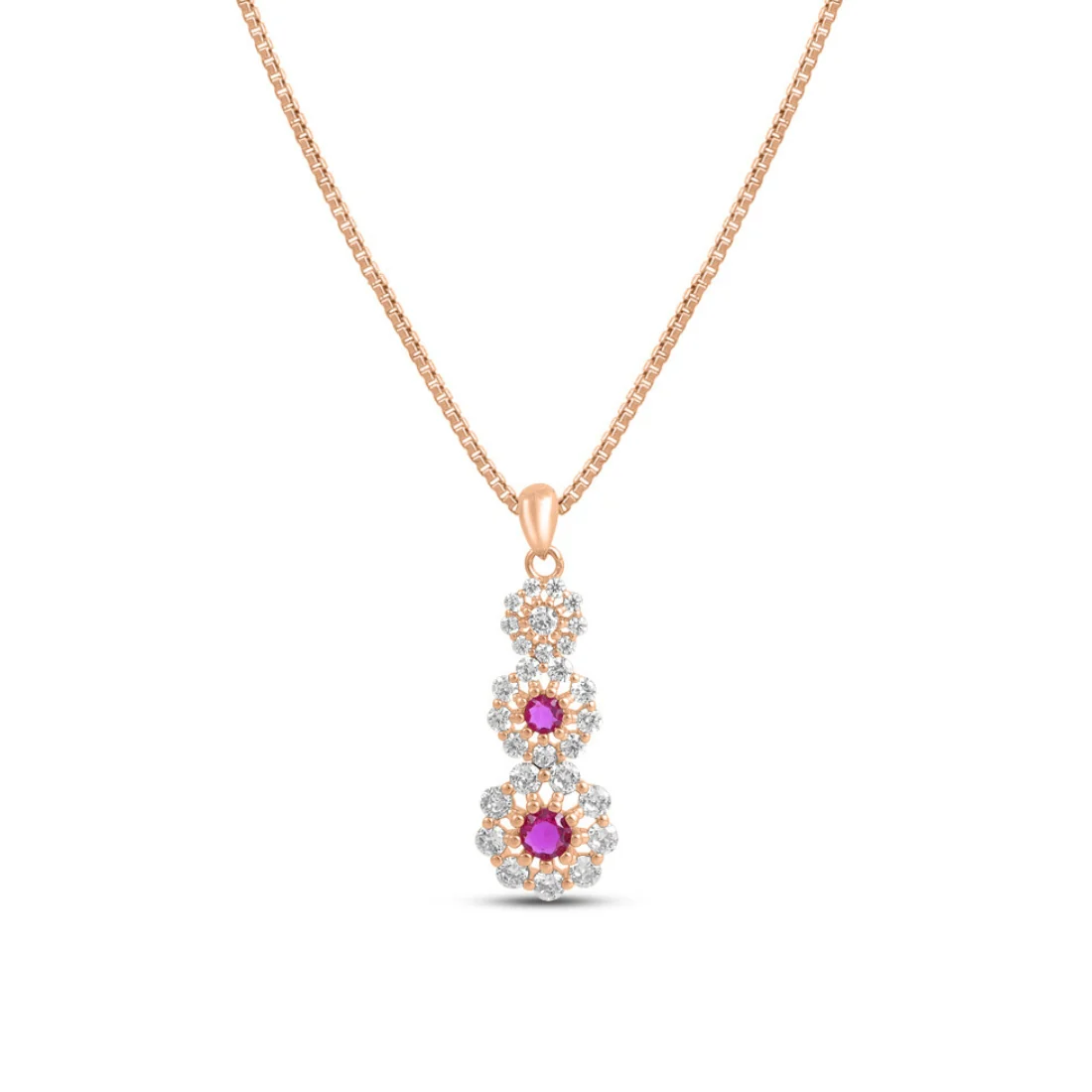 Sparkling Rose Gold Plated 925 Sterling Silver Jewellery Set - Image 7