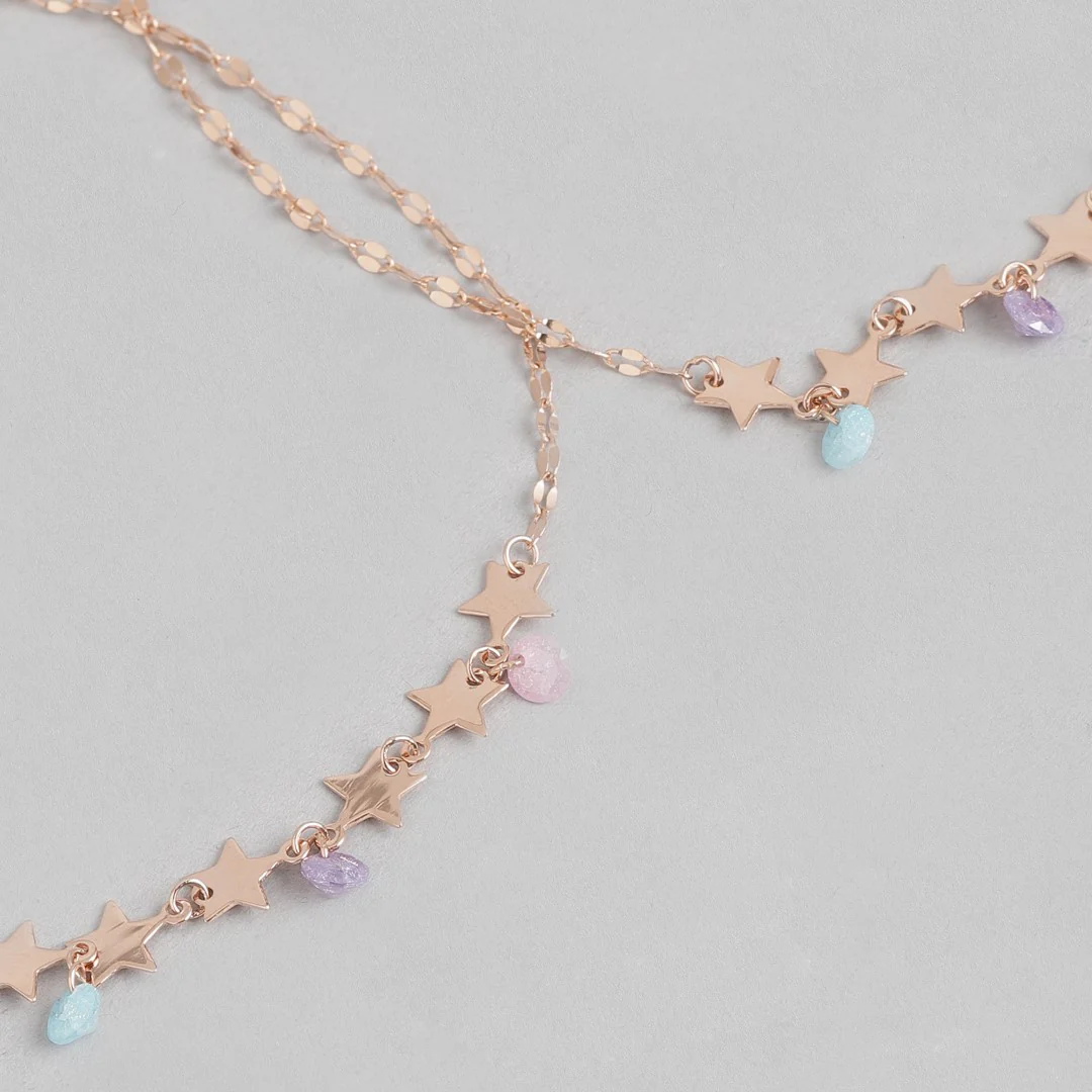 Star Colors 925 Sterling Silver Anklet - Image 5