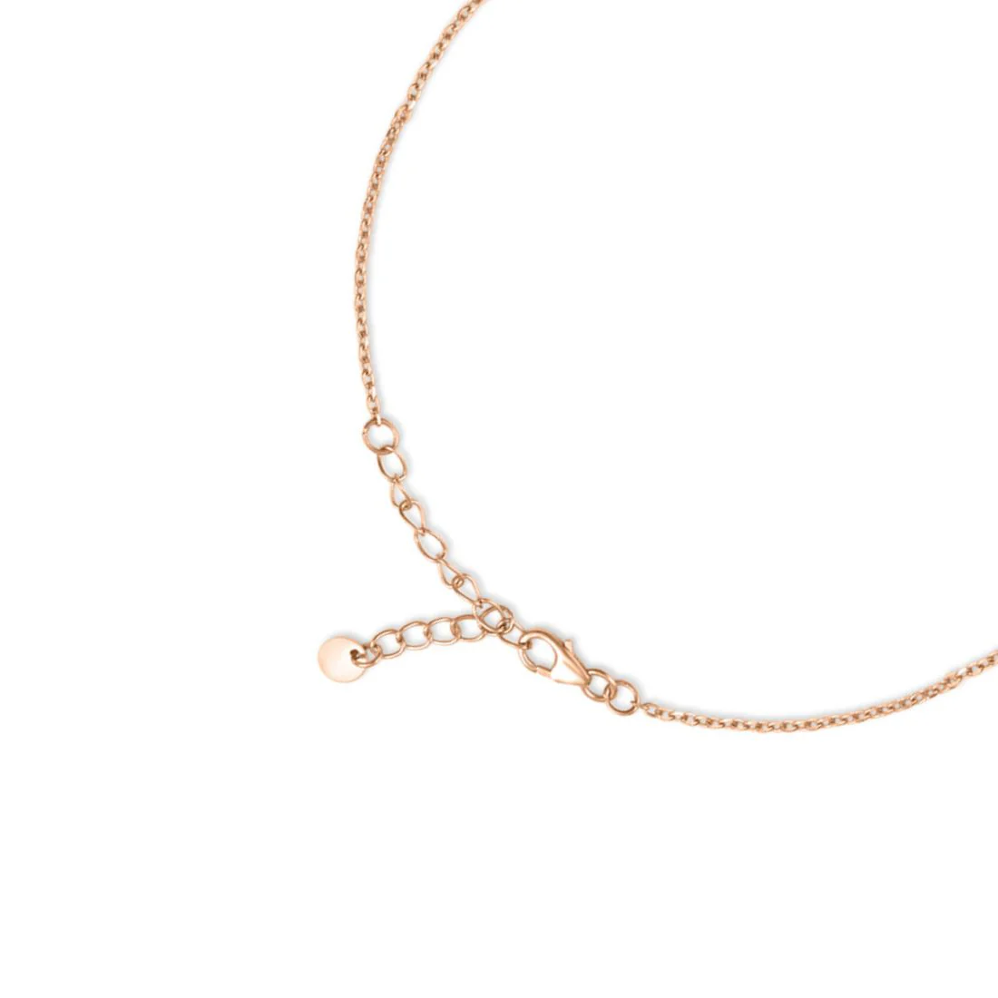 Star CZ Rose Gold Plated 925 Sterling Silver Anklet - Image 6