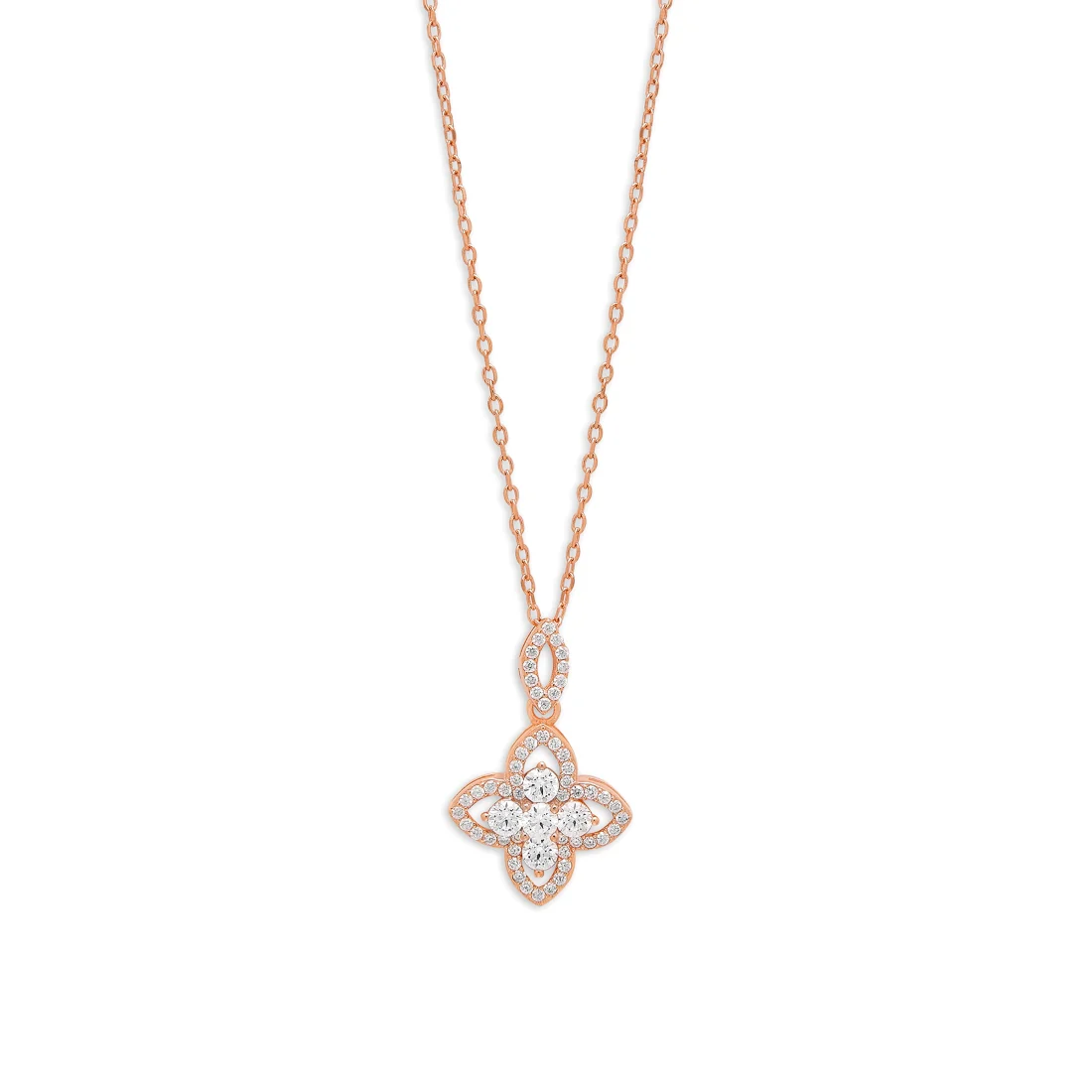 Stellar Starlight 925 Sterling Silver Rose gold Plated Necklace - Image 4