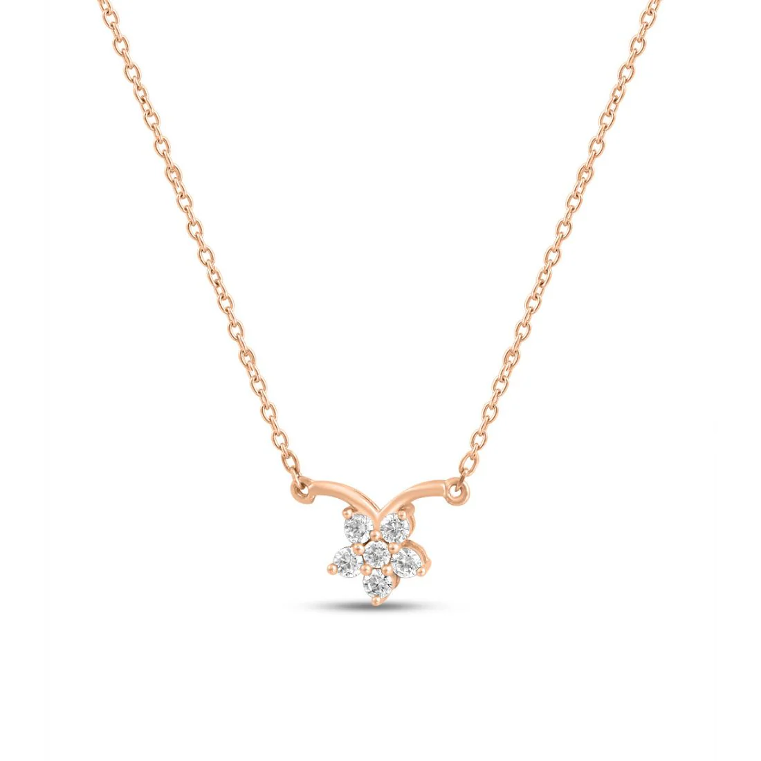 Subtle Shimmer Rose Gold Plated 925 Sterling Silver Necklace - Image 3