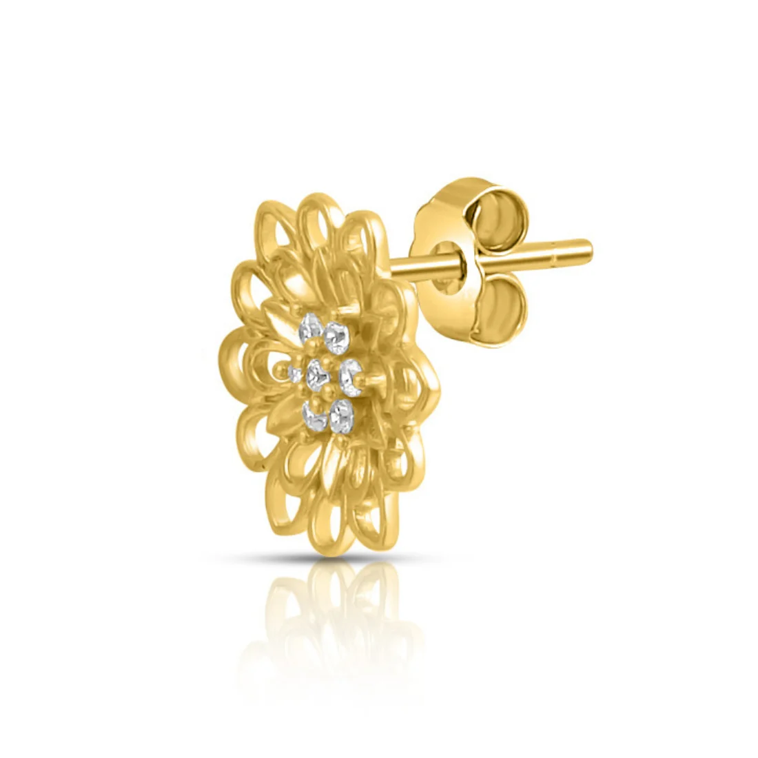 Sunlit Bloom Gold Plated 925 Sterling Silver Earrings - Image 6