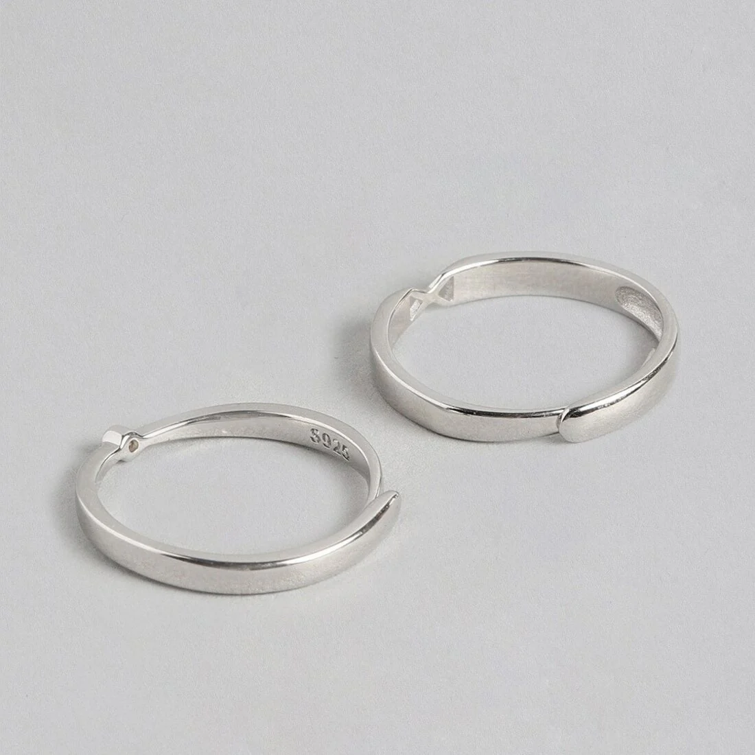Sweethearts 925 Silver Couple Rings (Adjustable) - Image 6