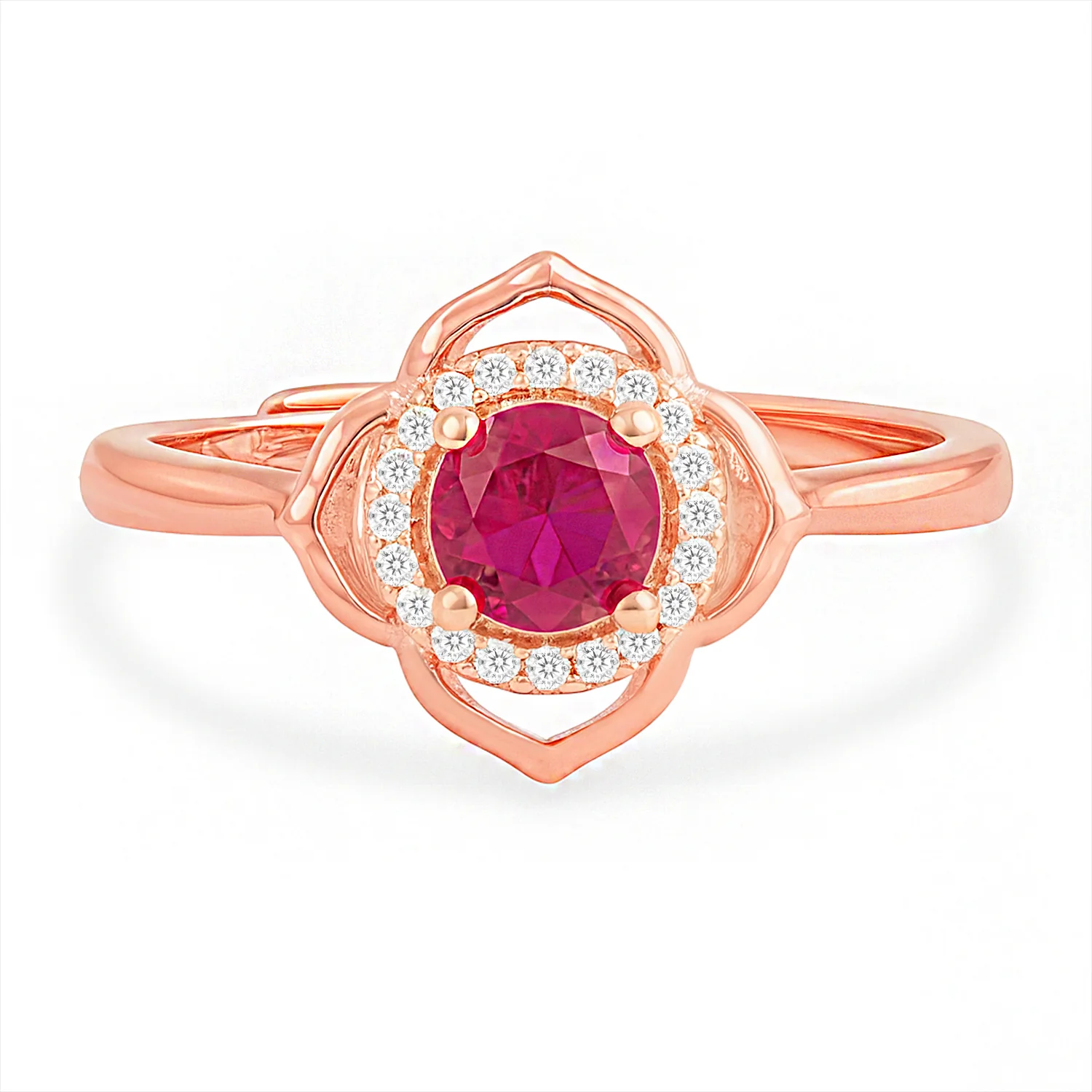 The First Blush Promise Rose Gold Plated Ring (Adjustable) - Image 7