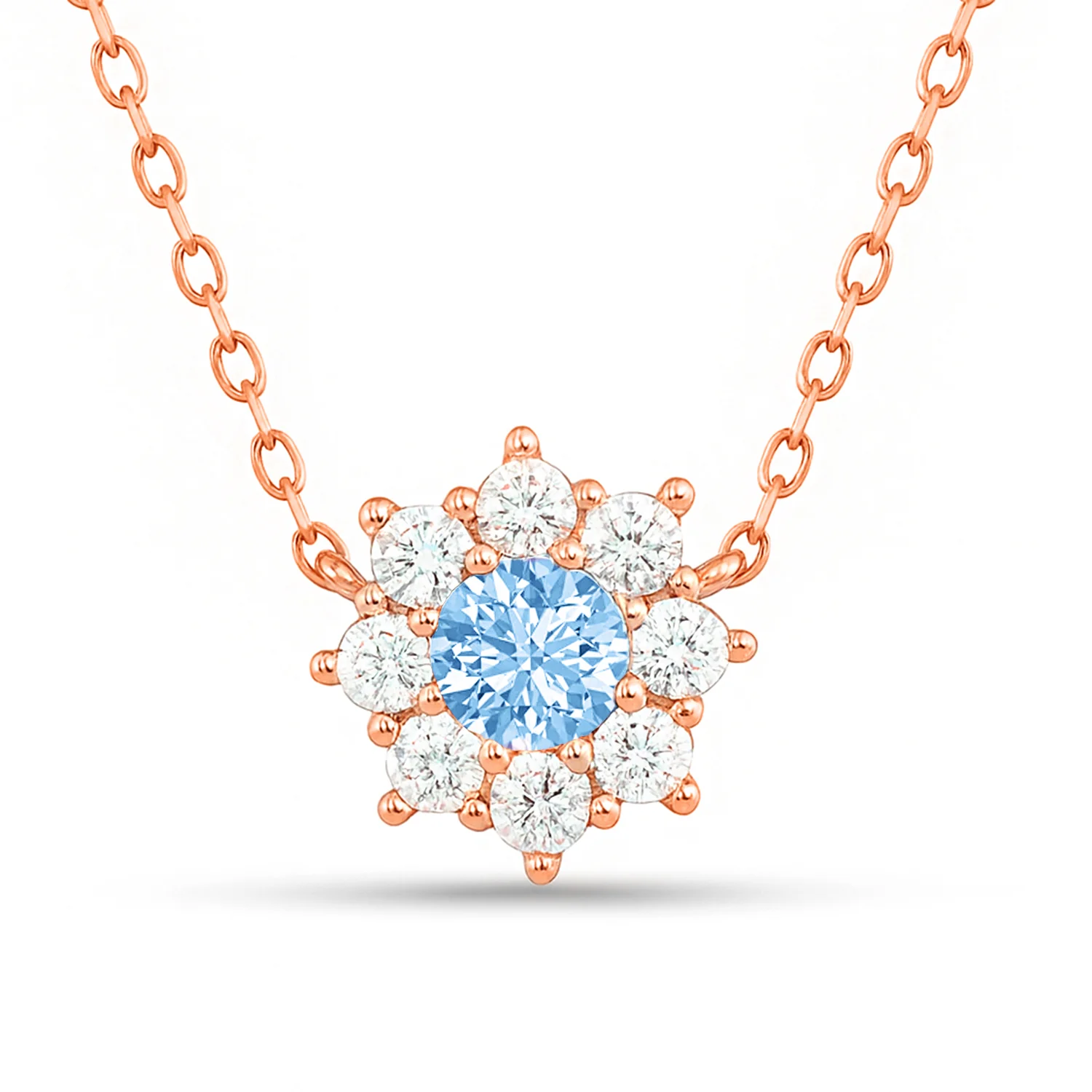 The Sea Flower Silver Rose Gold Plated Necklace - Image 6