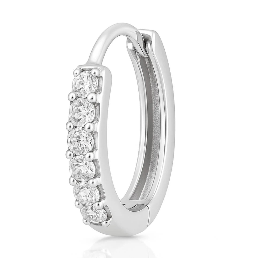The Classic Moment Hoop 925 Silver Earrings - Image 7