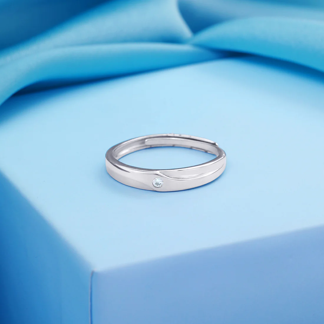 Timeless Beauty Rhodium Plated 925 Sterling Silver Rings for Him - Image 2