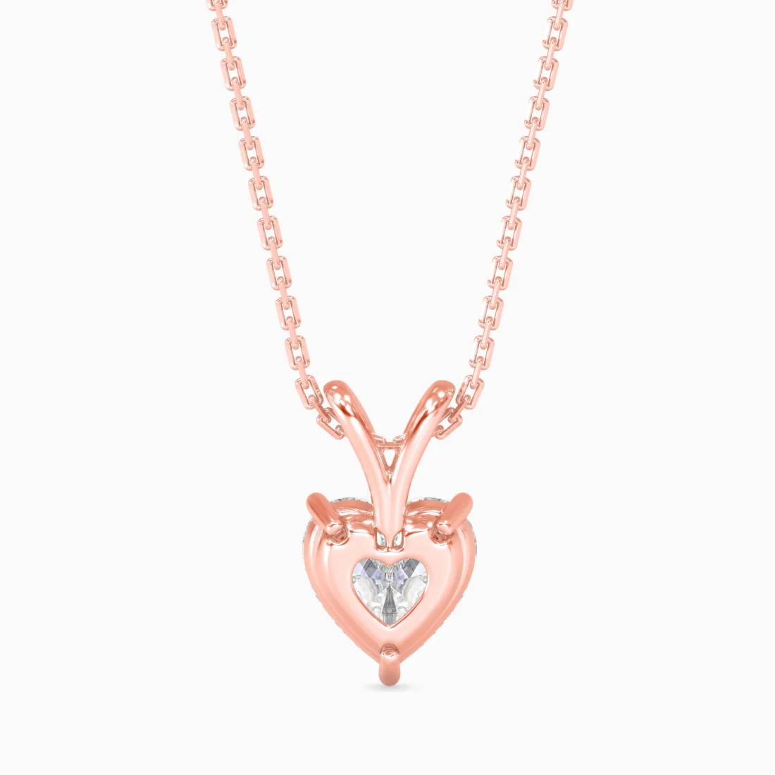 1 CT Heart Solitaire Pendant with Lab-Grown Diamond without Chain - Image 8
