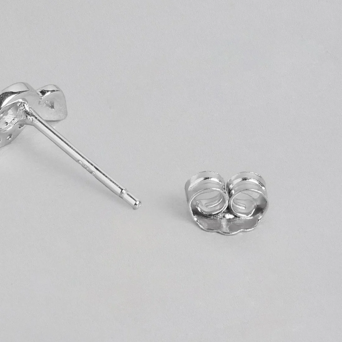 Timeless Elegance Rhodium-Plated CZ 925 Sterling Silver Earrings - Image 6