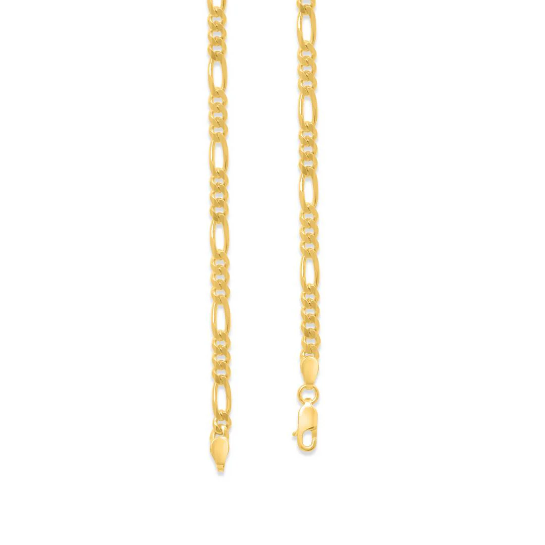 Classic Gold-Plated 925 Sterling Silver Men's Figaro Chain - Image 3