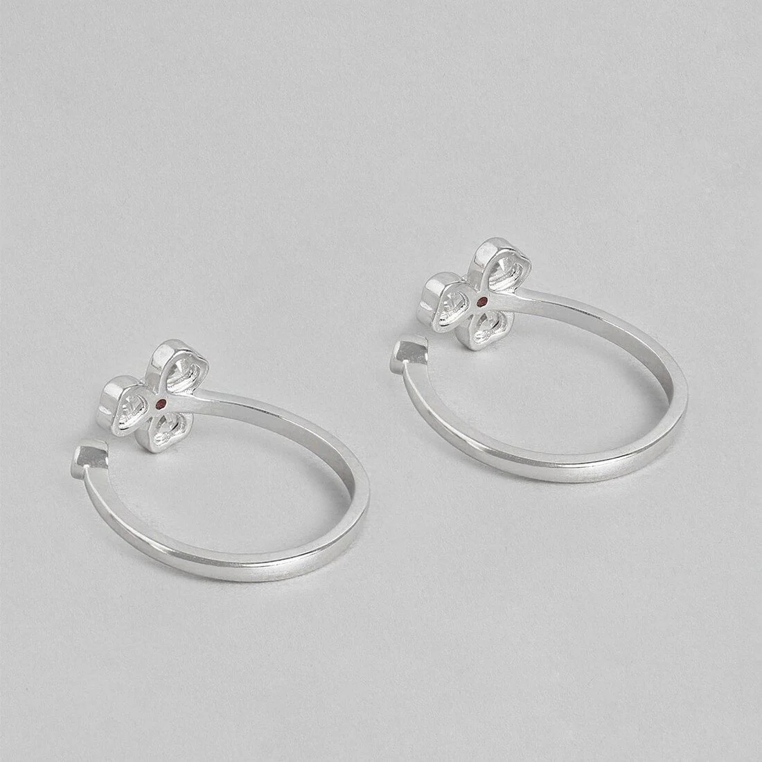 Tiny Flora Adjustable 925 Silver Toe Ring - Image 4