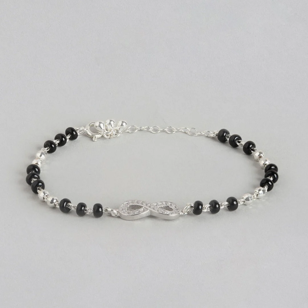 Infinity 925 Silver Mangalsutra Bracelet - Image 4