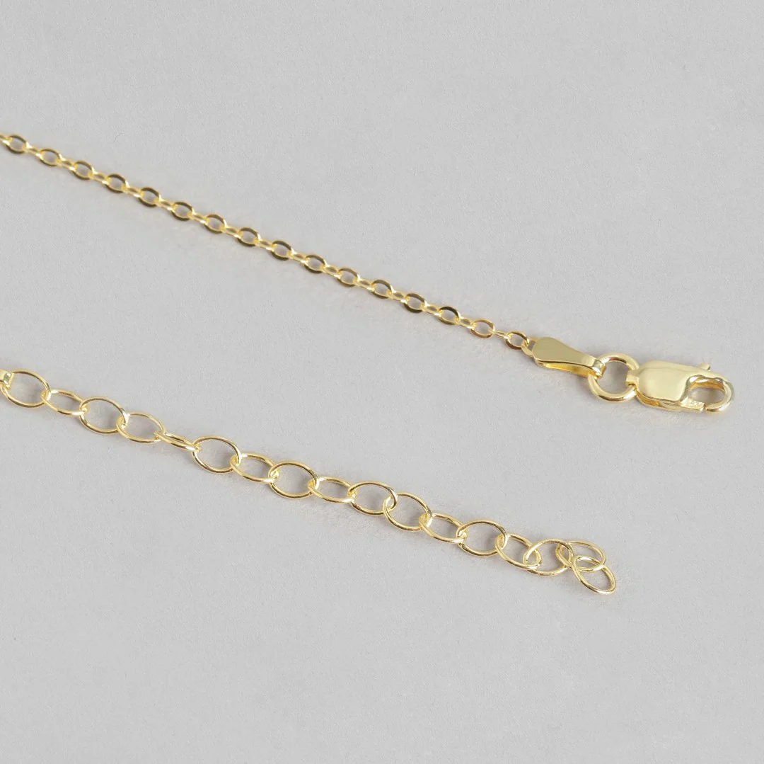 Trendy 925 Sterling Silver Cable Chain in Gold Plating - Image 5