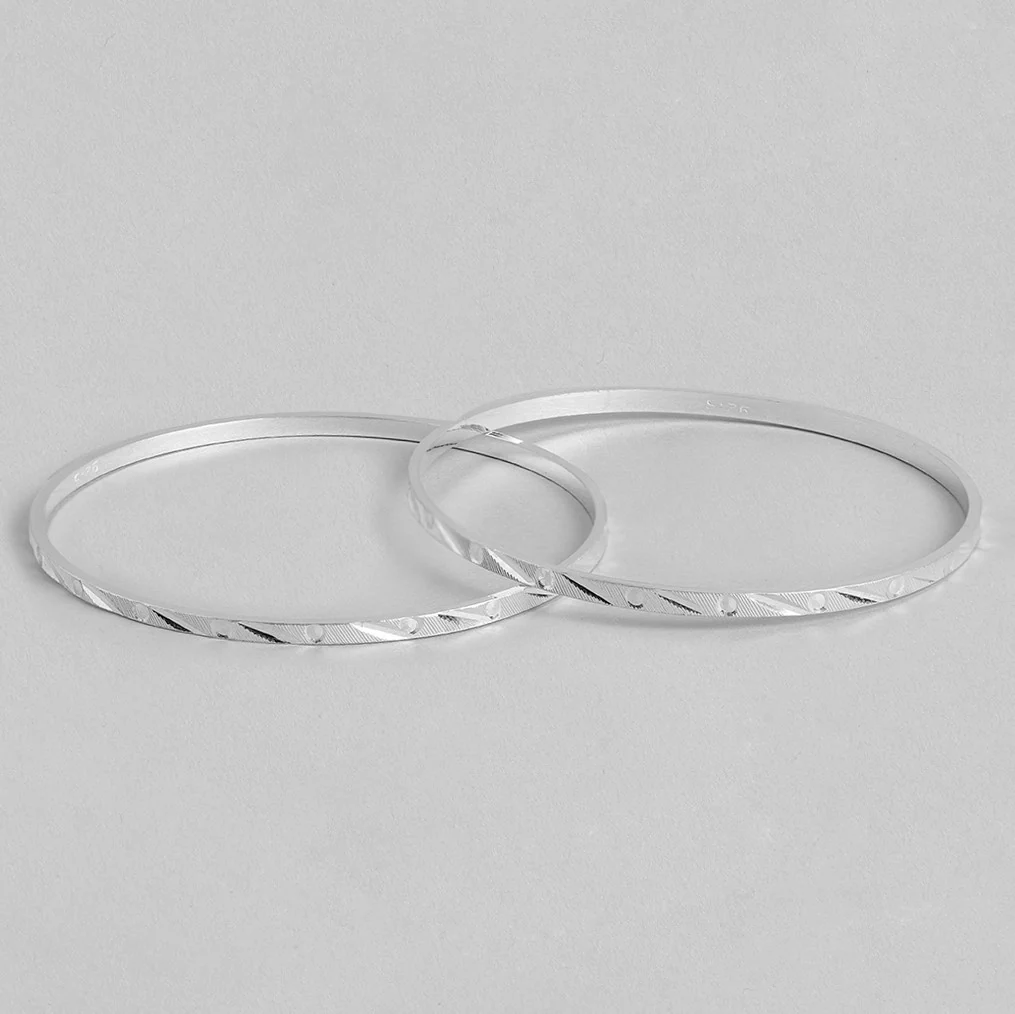 Trendy & Minimal 925 Sterling Silver Bangles - Image 4