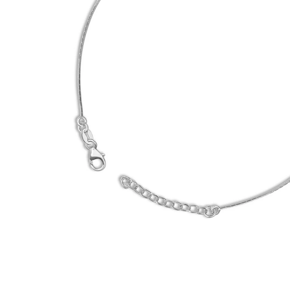 Triple Beaded Rhodium Plated 925 Sterling Silver Anklet - Image 6