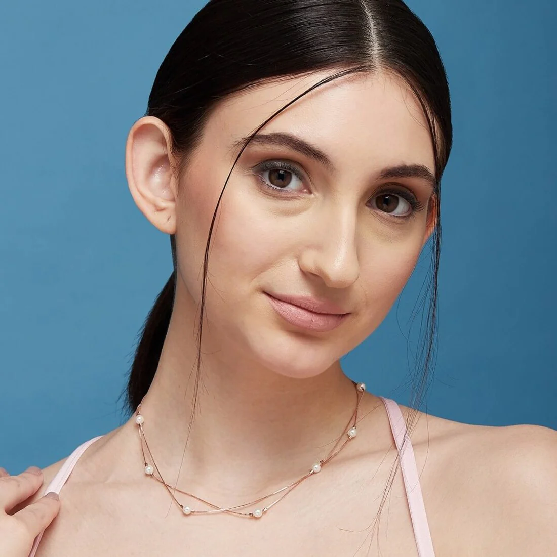 Layers of Love Rose Gold 925 Silver Necklace - Image 2