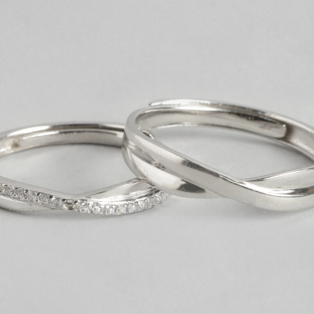 Our Vows 925 Silver Couple Rings (Adjustable) - Image 7